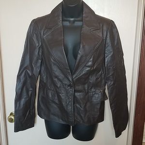 womens 100% leather kim Rogers jacket